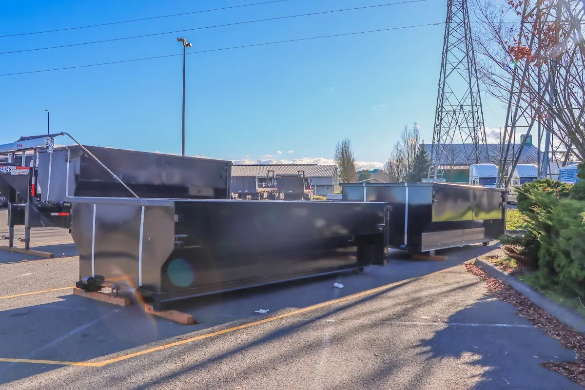 Roll-off dumpster ready for waste disposal at job site for Demolition Dumpster Rental in Sweetwater